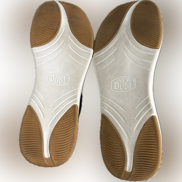 Hey Dude Navy and White Shoes men’s 14 Wally Drift Mesh - Picture 6 of 7